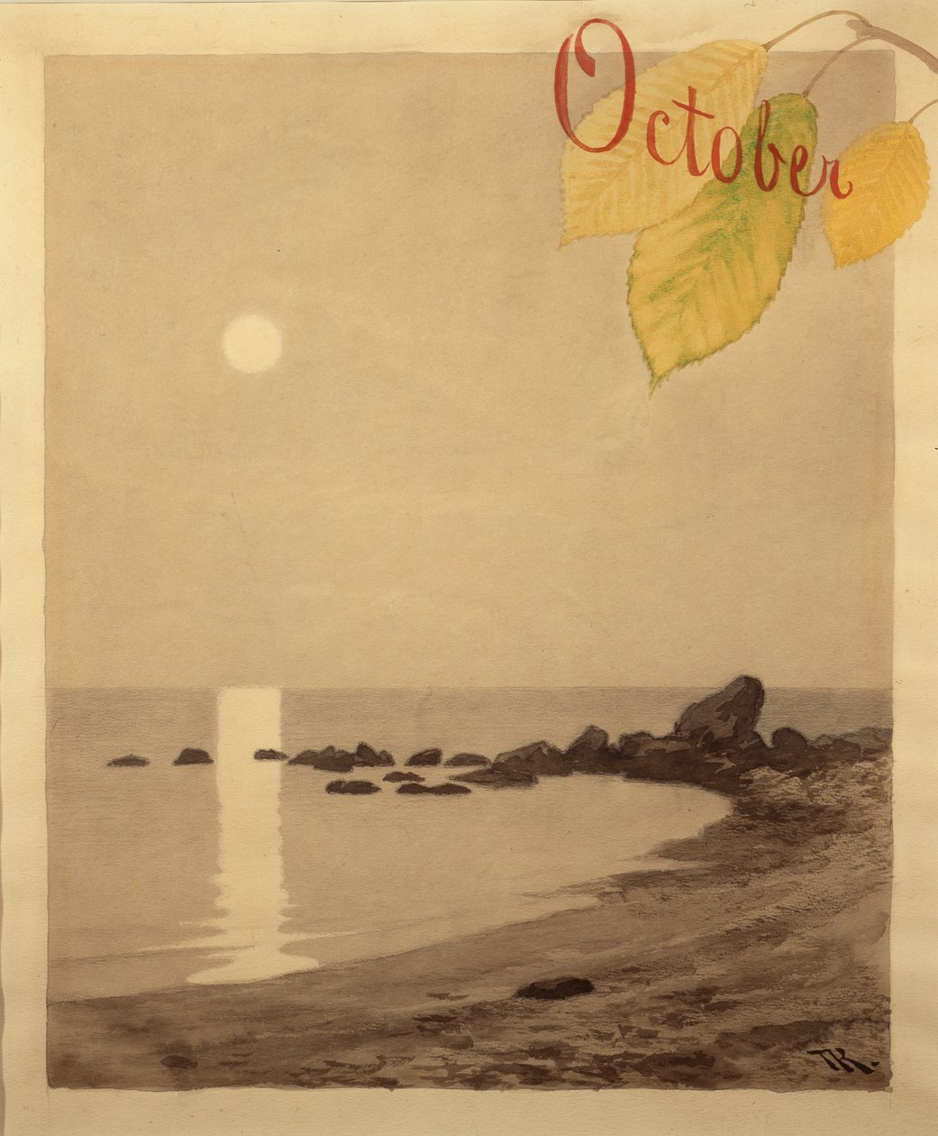 oktober af Theodor Kittelsen