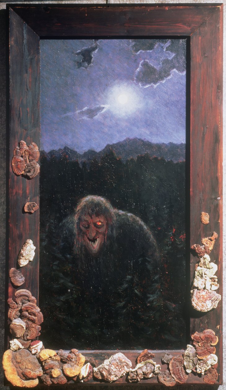 Our House Troll (olie på lærred) af Theodor Kittelsen