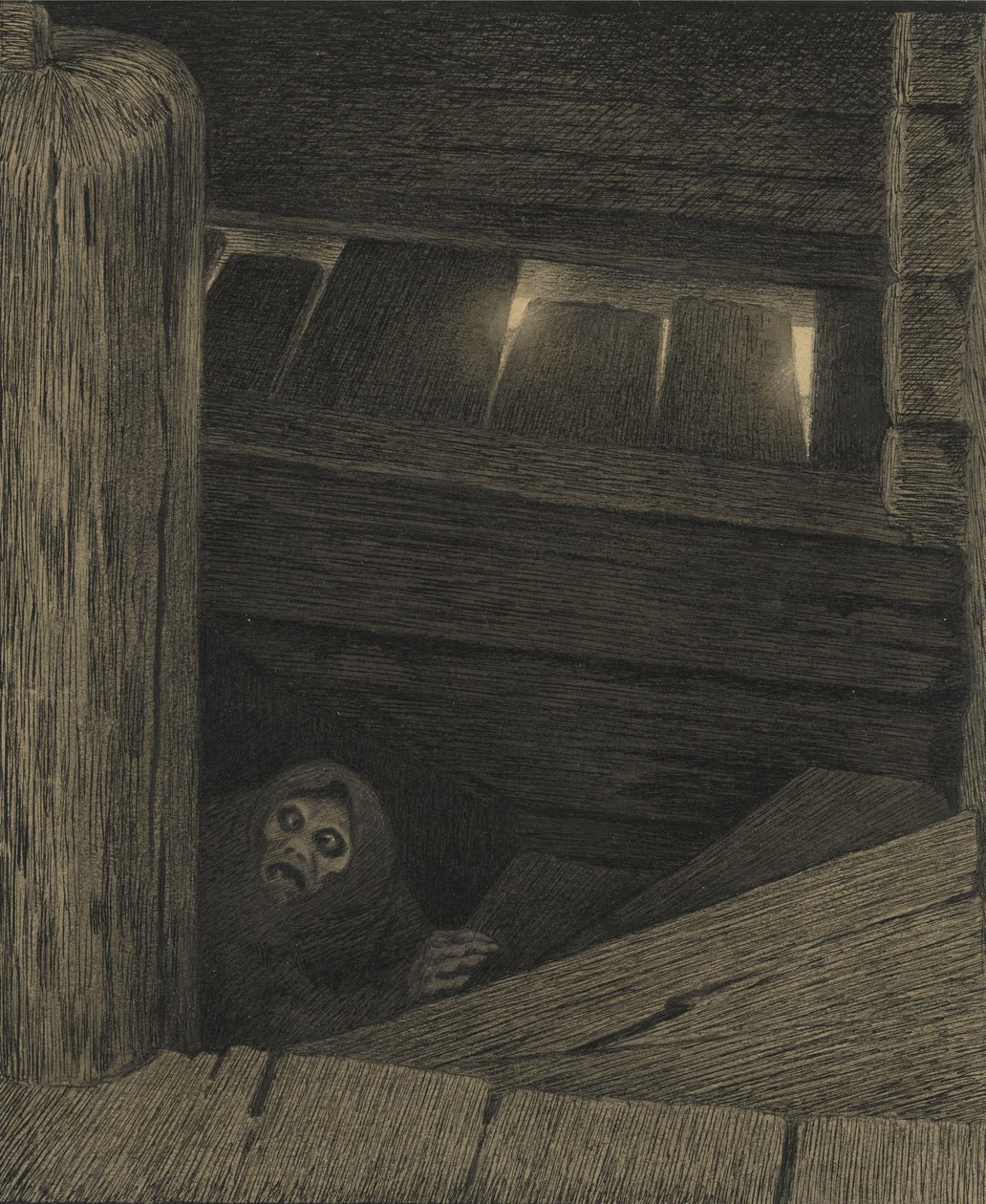 Pesta på trappen af Theodor Kittelsen