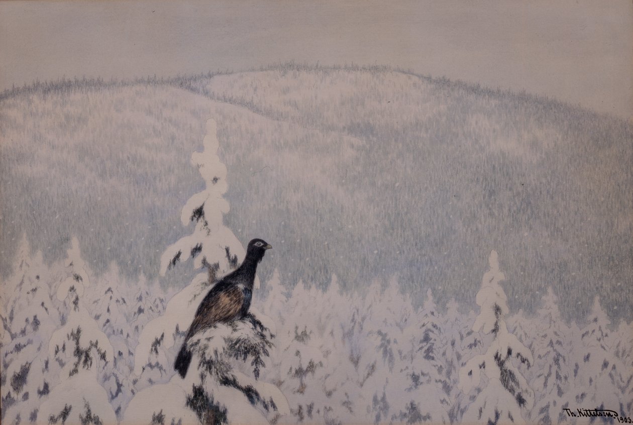 Sner og sner af Theodor Kittelsen