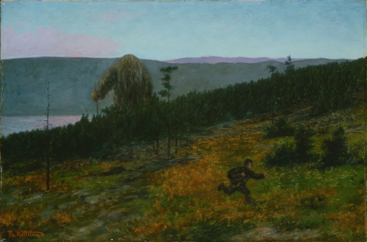 Askedrengen og trolden af Theodor Kittelsen