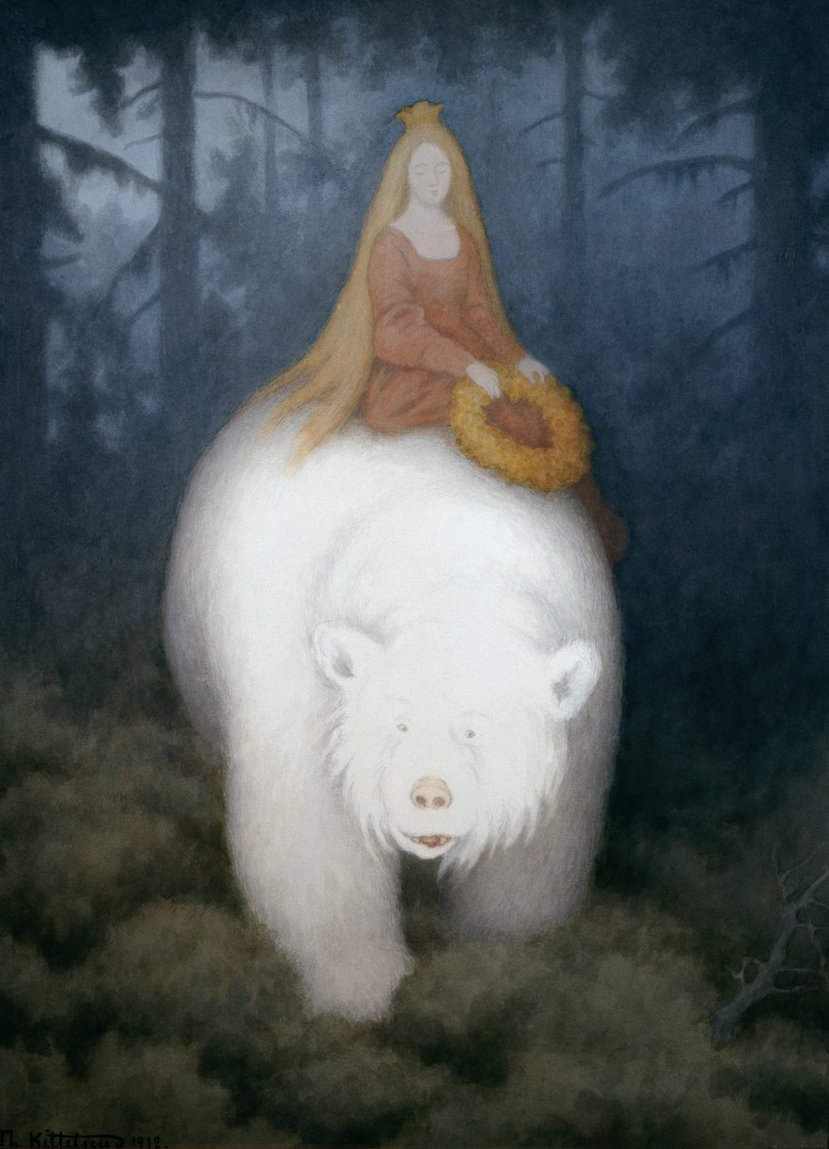 White Bear King Valemon af Theodor Kittelsen