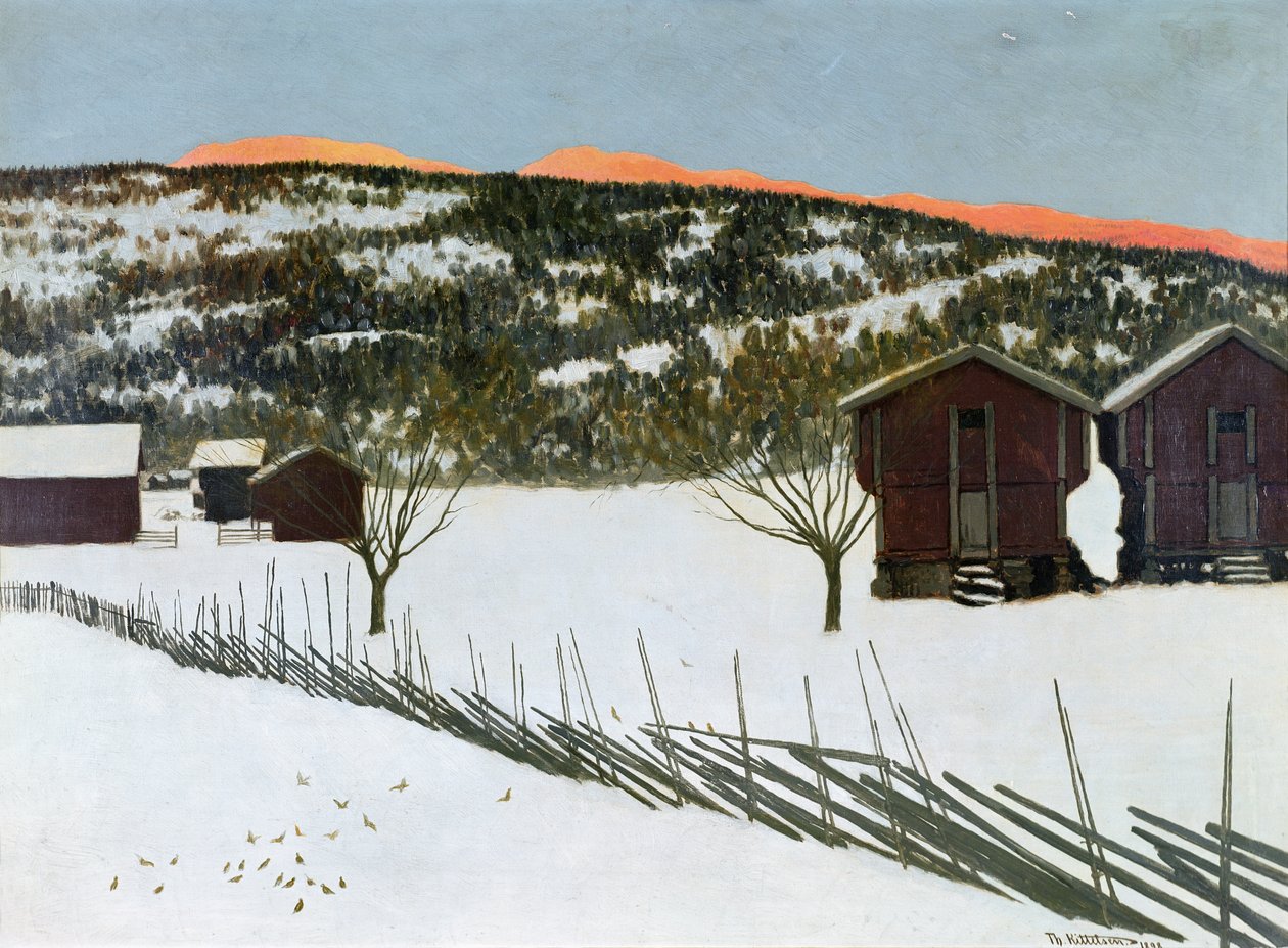 Vintermorgen af Theodor Kittelsen