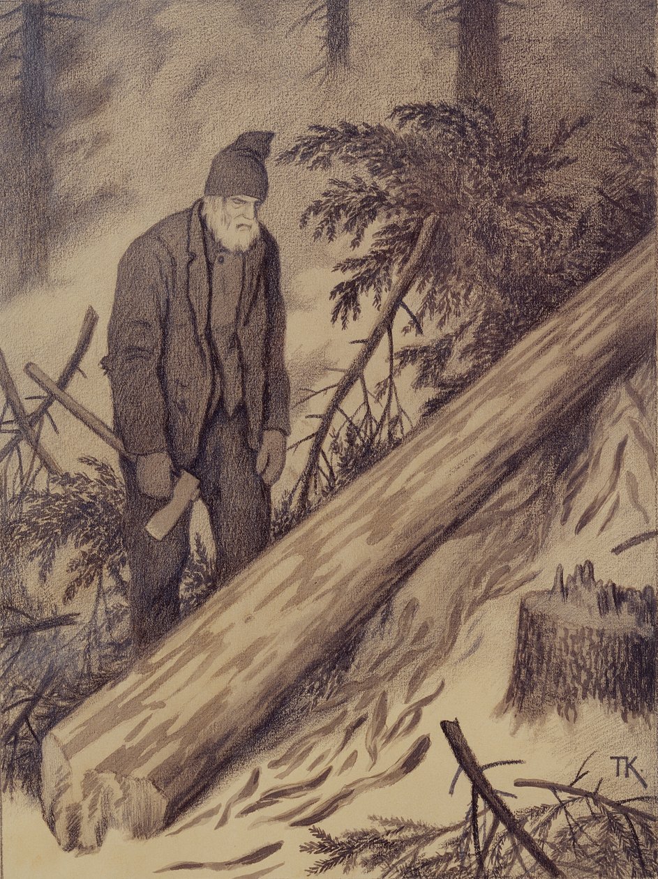 Vintervej af Theodor Kittelsen