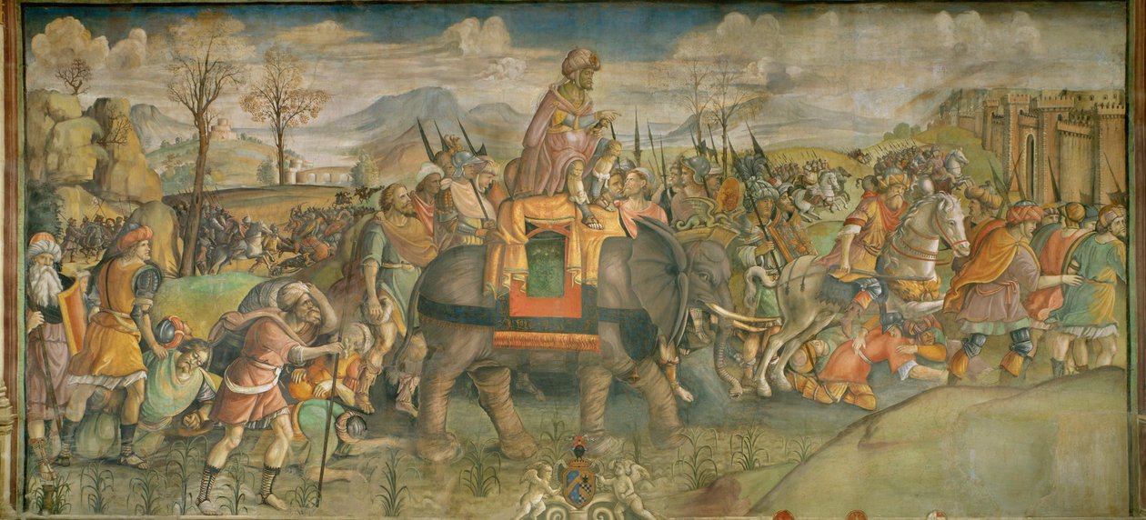 Hannibal i Italien Fresko ... (fresko) af Theodor de Bry