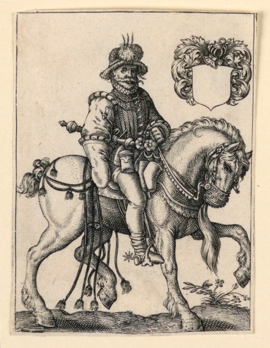Noble til hest af Theodor de Bry