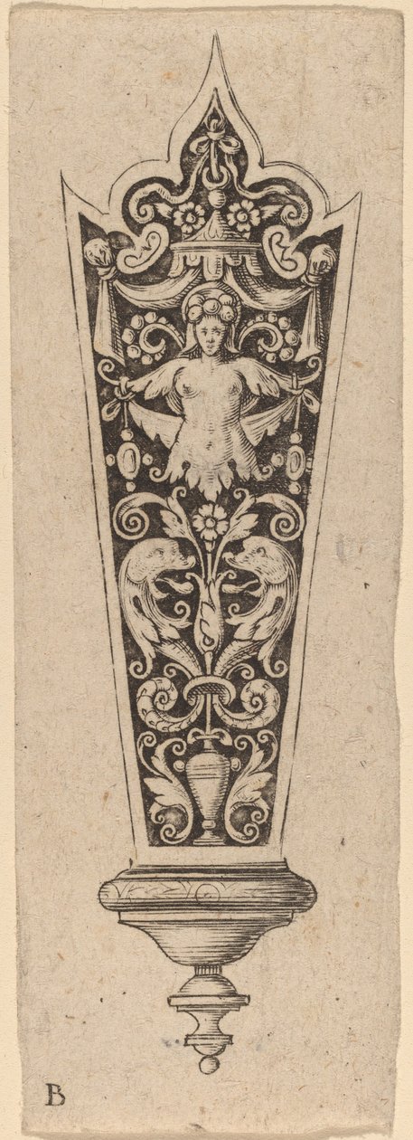 Ornament til knivskaft af Theodor de Bry