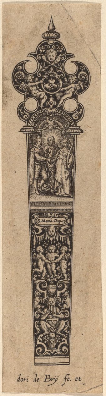 Ornament til knivskaft af Theodor de Bry