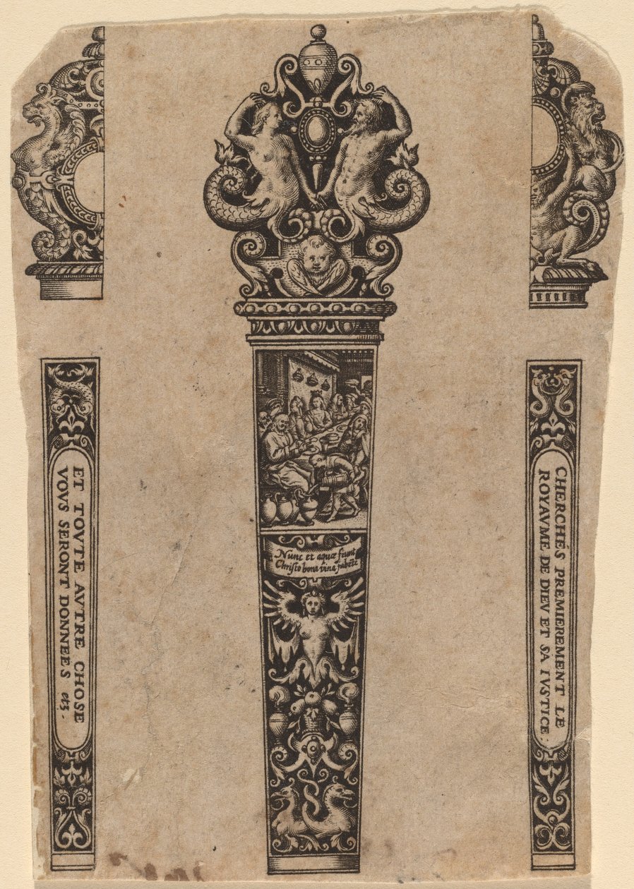 Ornament til knivskaft af Theodor de Bry