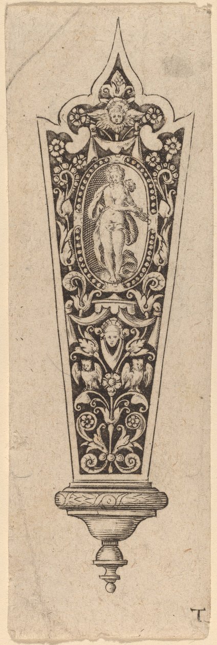 Ornament til knivskaft af Theodor de Bry