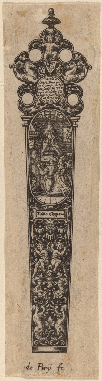 Ornament til knivskaft af Theodor de Bry