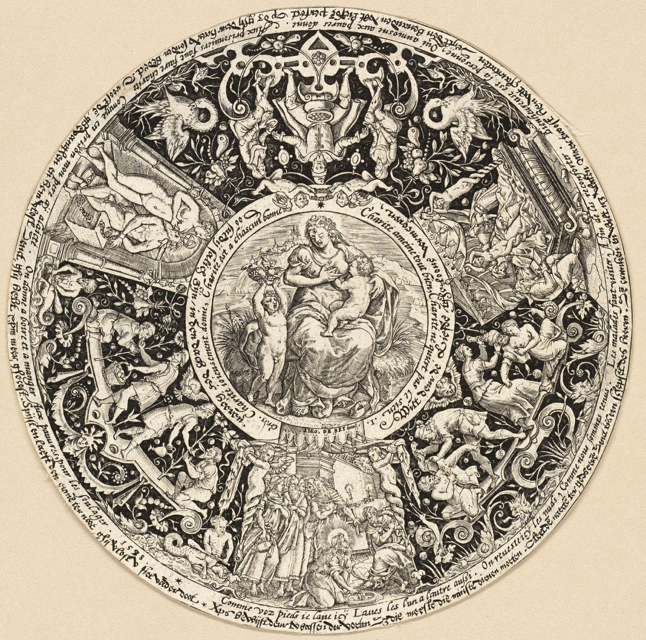 De syv næstekærlighedsværker af Theodor de Bry