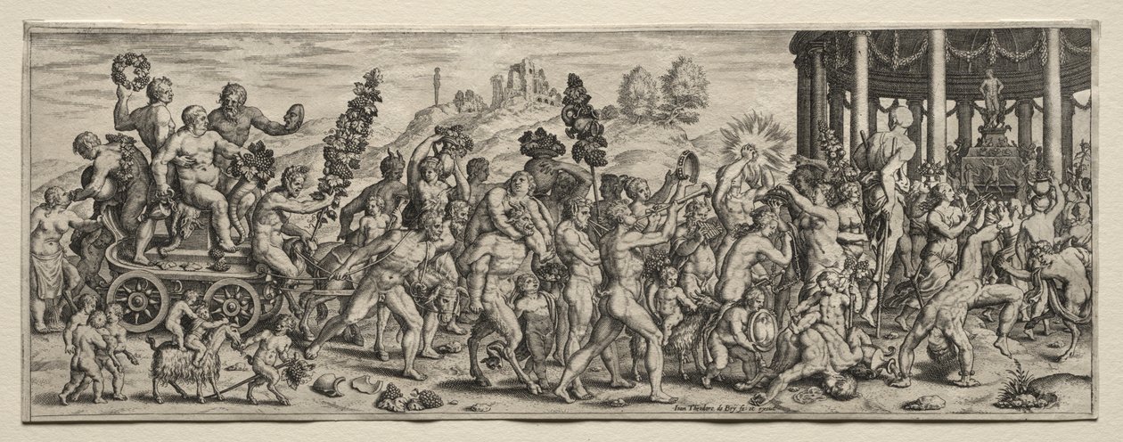 Bacchus triumf af Theodor de Bry