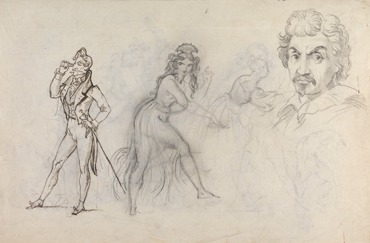 Ark med skitser af Theodor von Holst