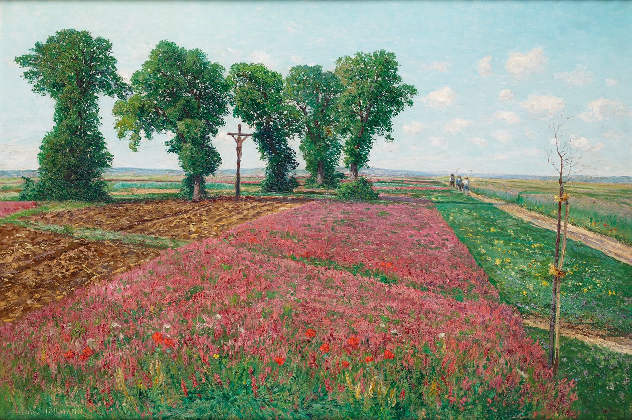Det store sainfoin-felt i Znojmo IV af Theodor von Hormann