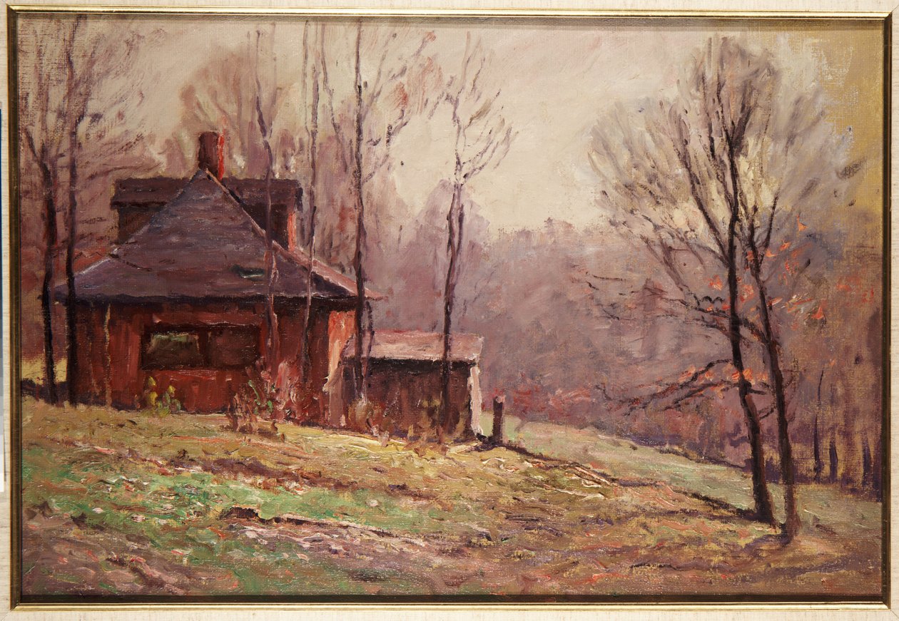 Gammelt studie af Theodore Clement Steele