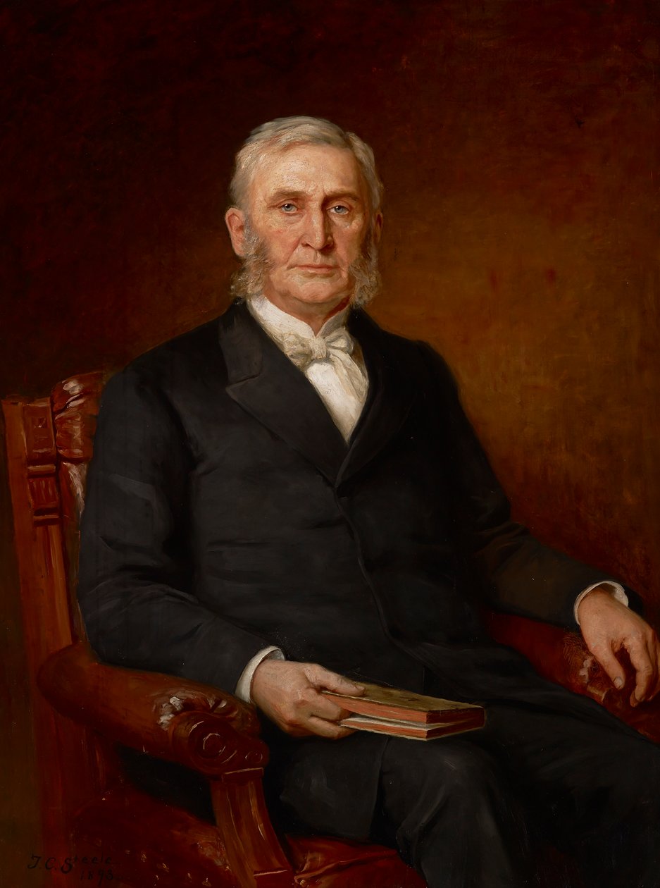 Portræt af pastor Nathaniel A. Hyde af Theodore Clement Steele