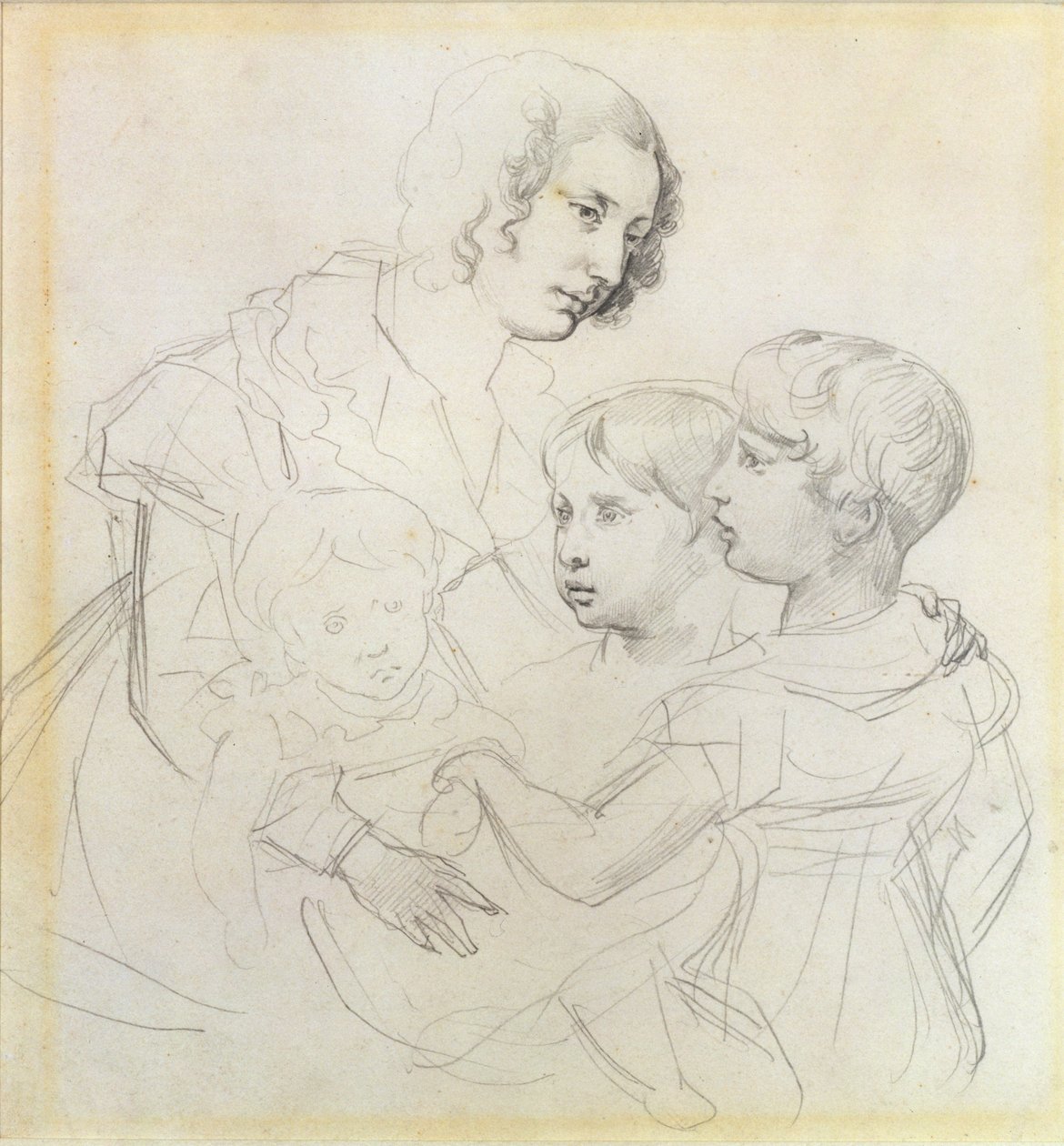 En mor og hendes børn af Theodore Gericault