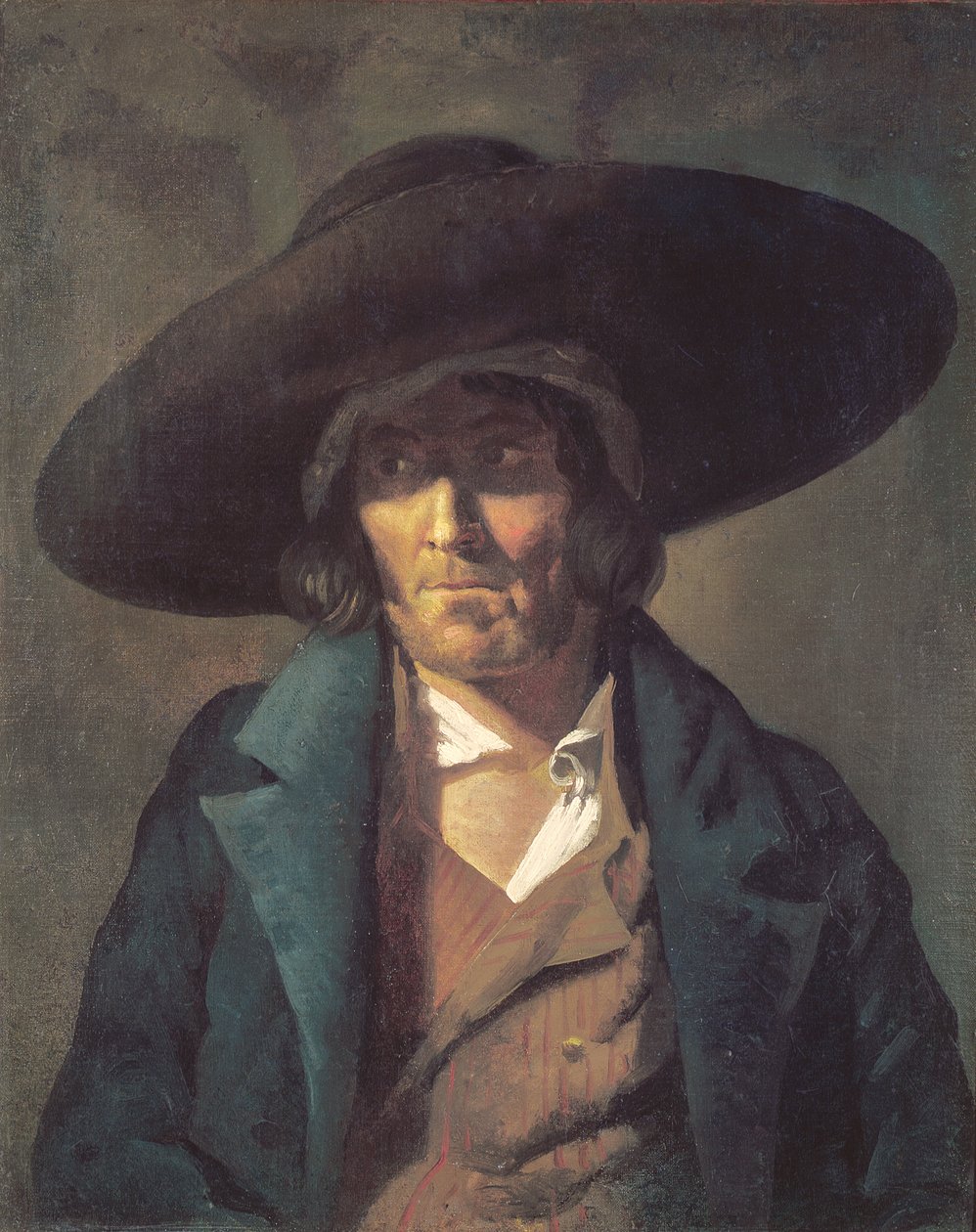 Portræt af en mand, The Vendean, c.1822-23 af Theodore Gericault