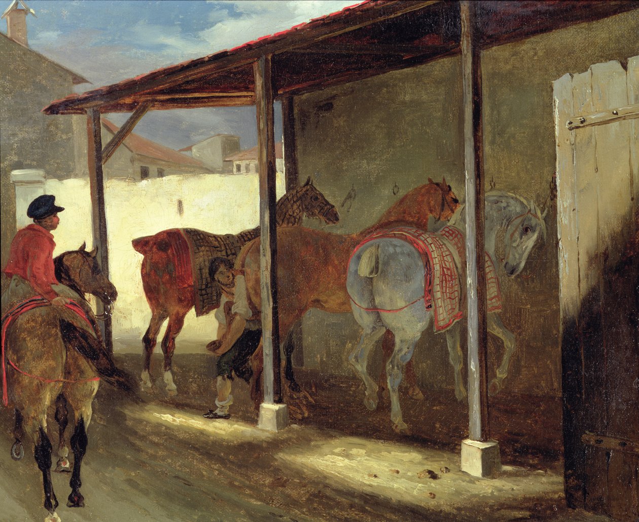 Ladegården i Marechal-Ferrant, 1820-21 af Theodore Gericault
