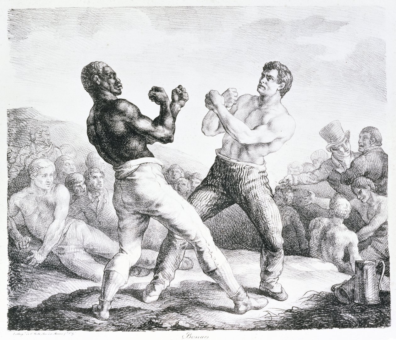 Bokserne, 1818 af Theodore Gericault