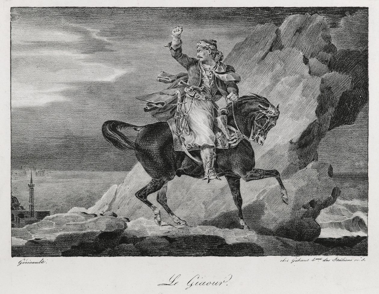 Giaour, 1820 af Theodore Gericault