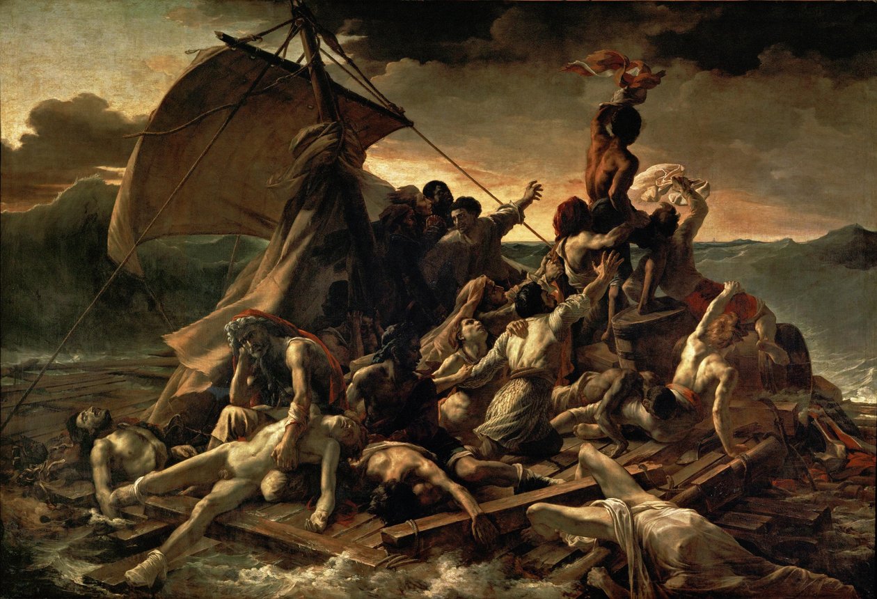 Medusaflåden, 1819 af Theodore Gericault
