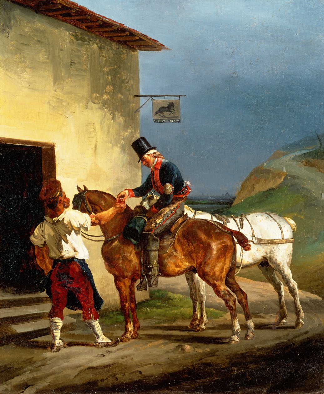 The White Horse Tavern, 1821-22 af Theodore Gericault