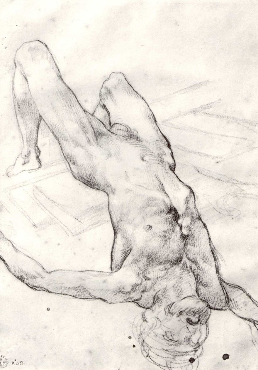 undersøgelse for Raft of the Medusa af Theodore Gericault