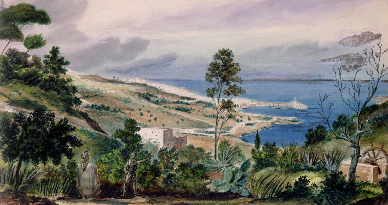 Generelt syn på Algier, ca. 1835 af Theodore Leblanc