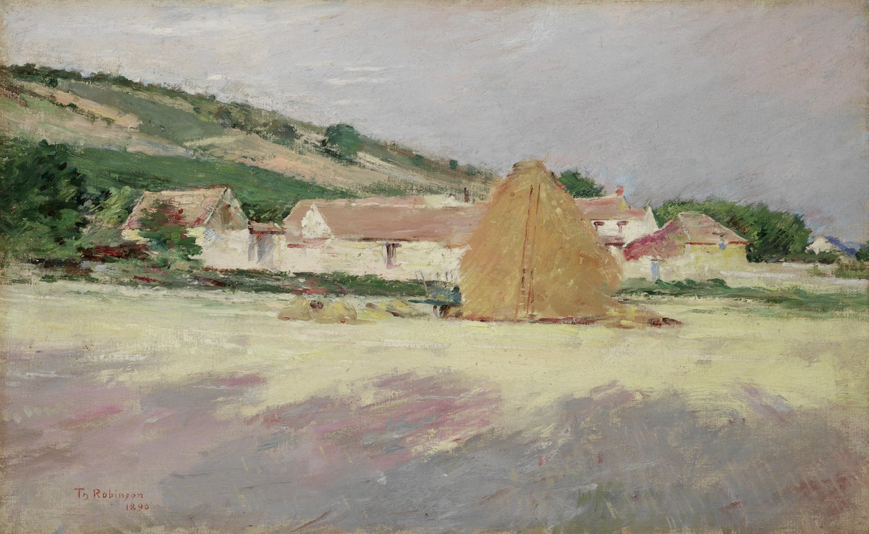 Scene i Giverny, 1890 af Theodore Robinson