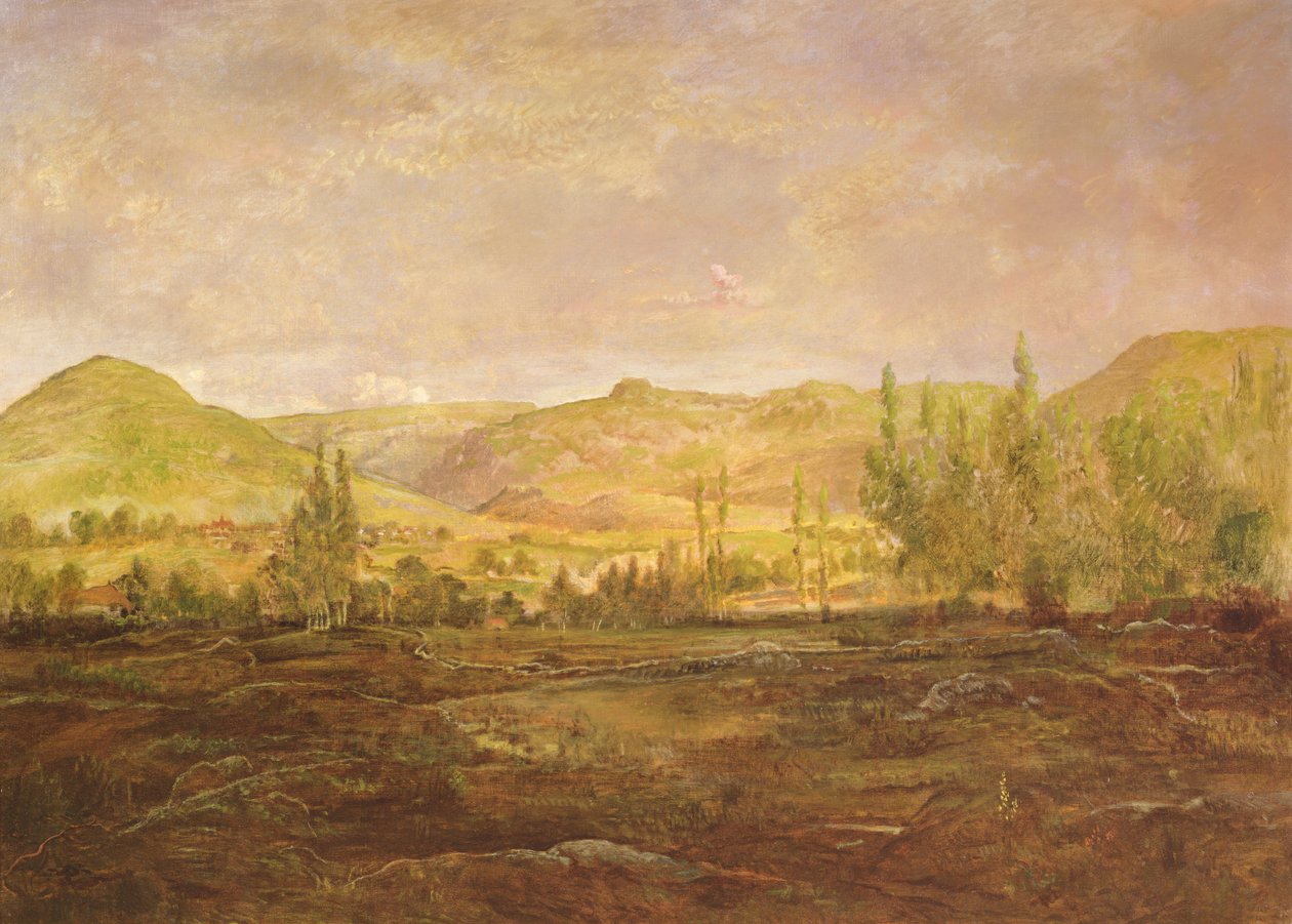 Saint-Ferjeux-dalen (Doubs) af Pierre Etienne Theodore Rousseau