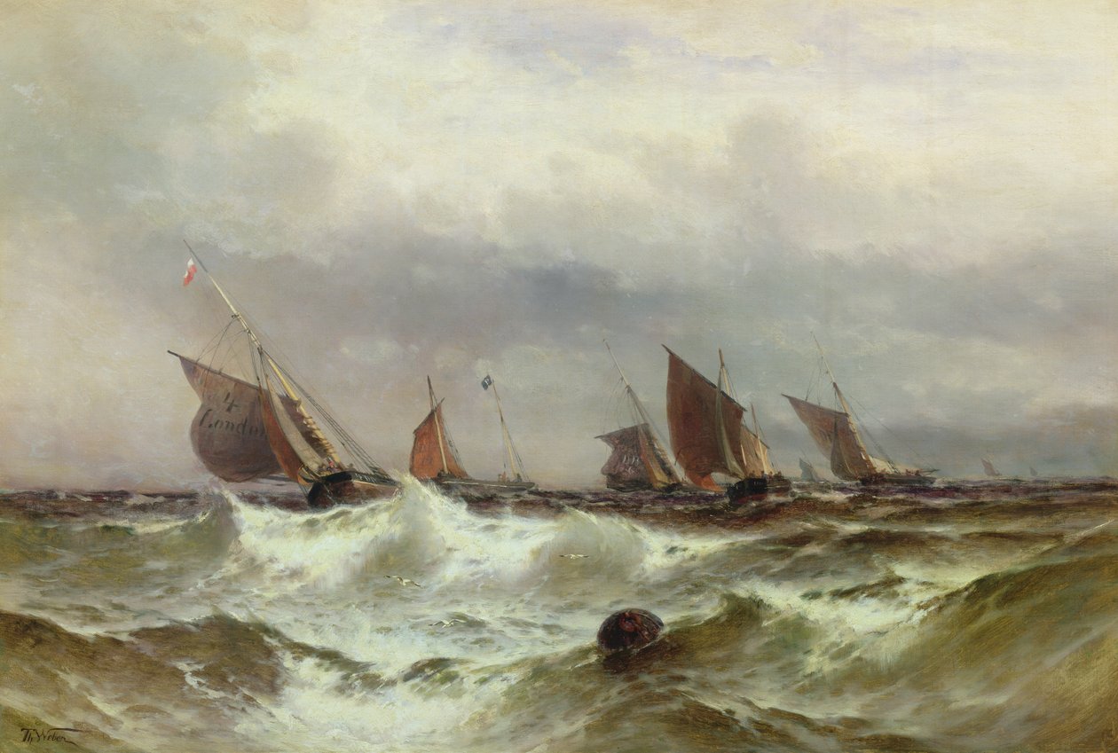 Dover Pilot og Fiskerbåde af Theodore Weber