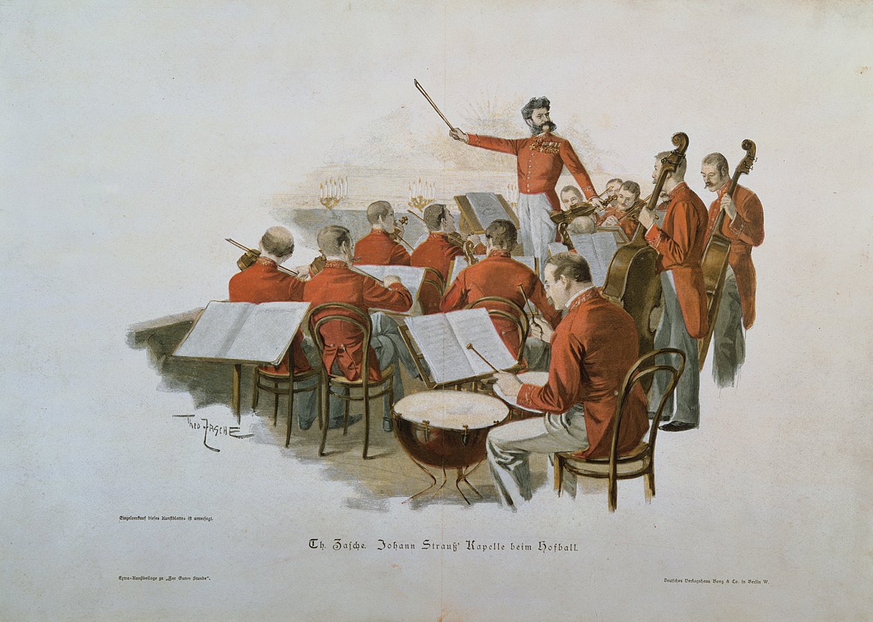 Johann Strauss Orchestra ved et hofbal af Theodore Zasche