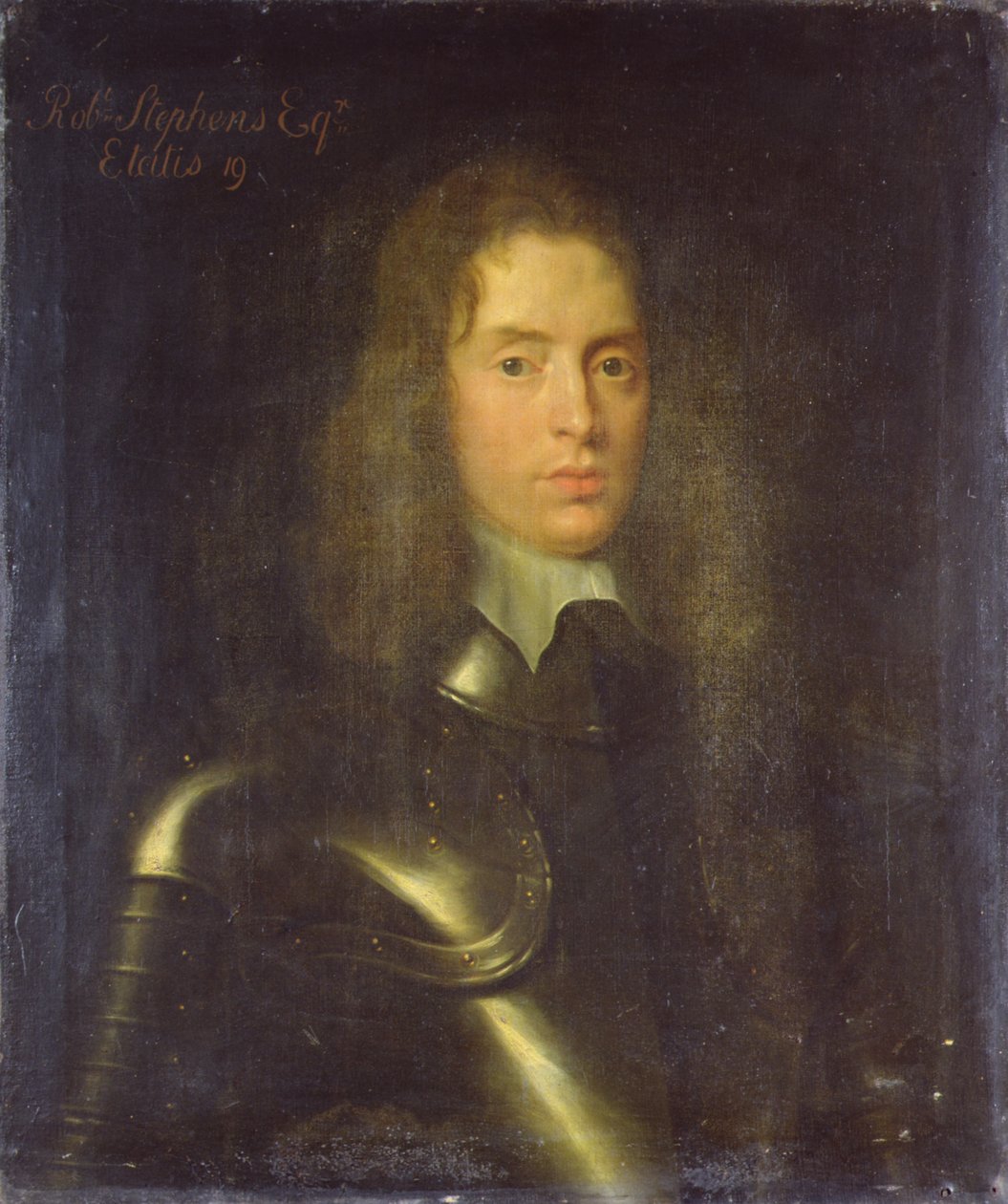 Portræt af Robert Stephens (1622-75) af Easton, Gloucestershire, 1641-42 (olie på uforet lærred) af Theodore circle of Russel