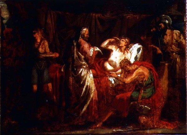 Alexander og hans læge Philippe af Theodore (attr. to) Gericault