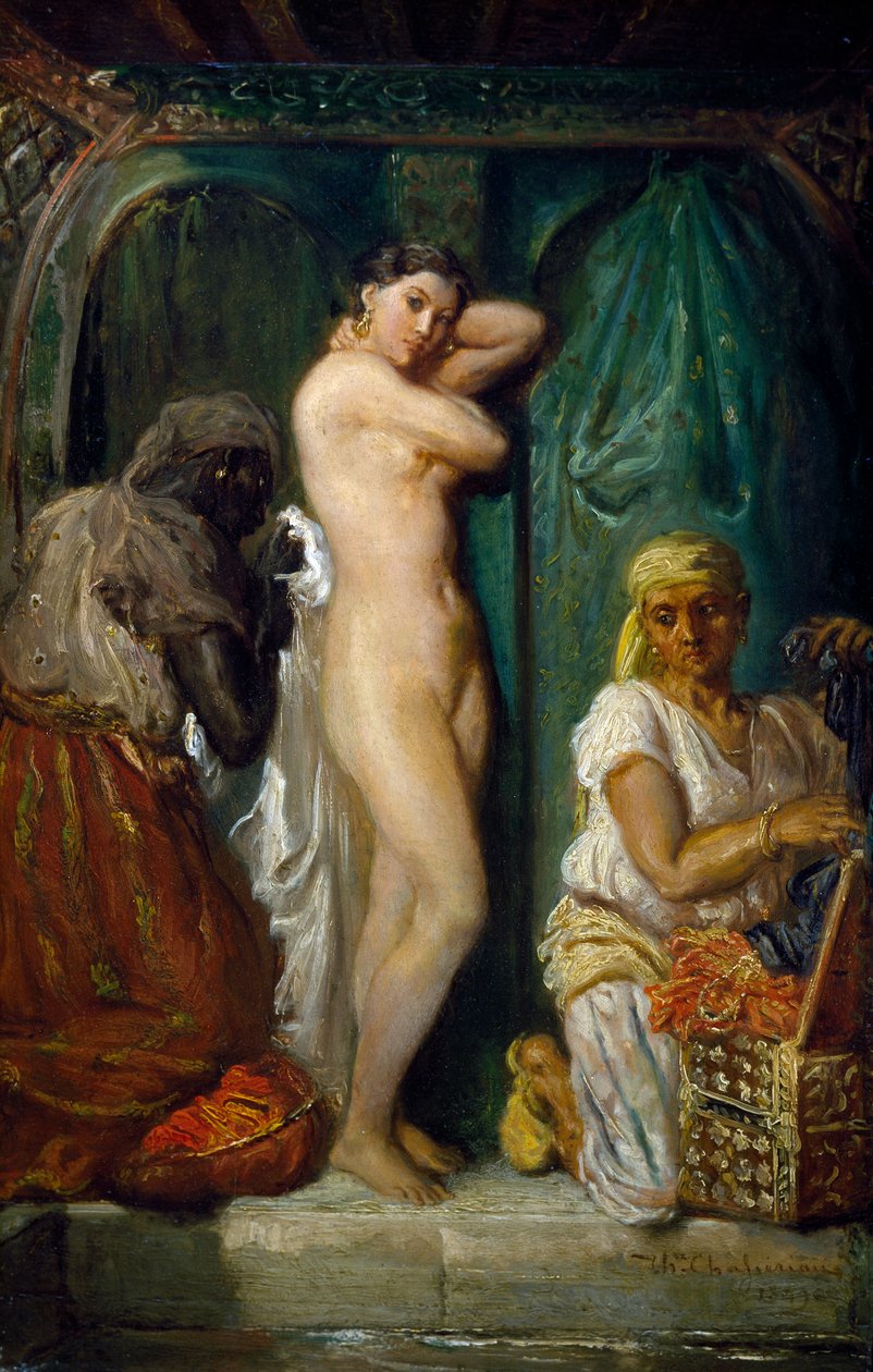Badning i Seraglio af Théodore Chassériau