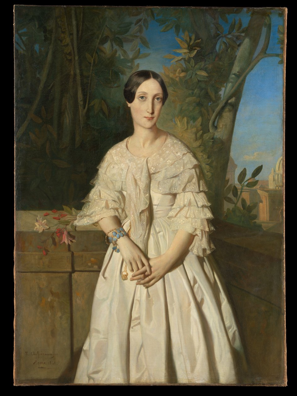 Grevinde de La Tour-Maubourg (Marie-Louise-Charlotte-Gabrielle Thomas de Pange, 1816-1850) af Théodore Chassériau