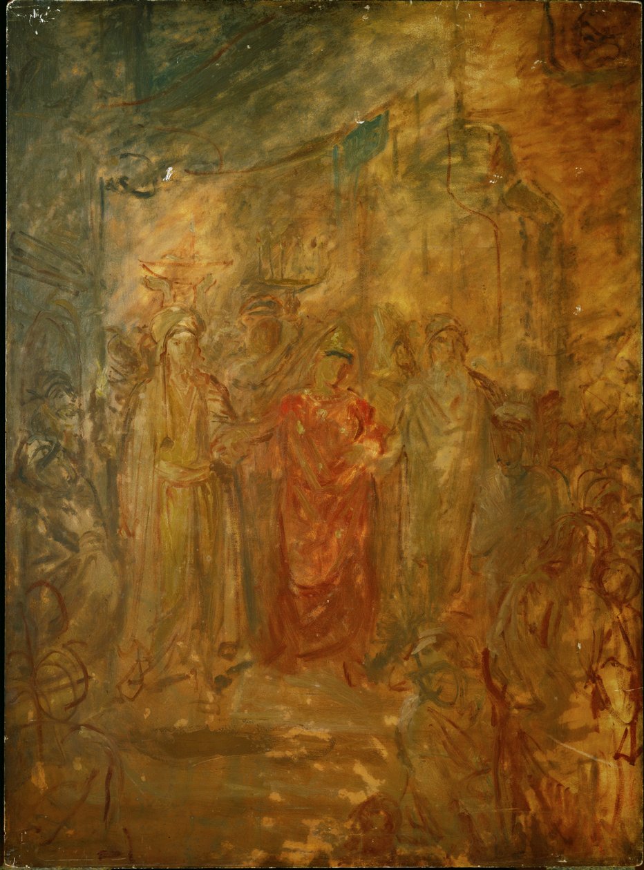 Jødisk bryllup i Constantine, Algeriet ... af Théodore Chassériau