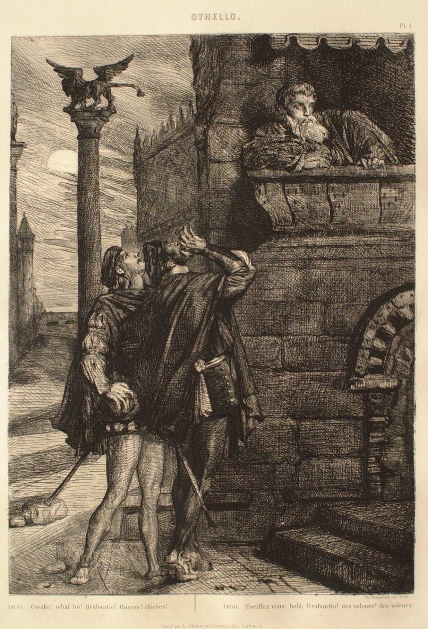 Othello-suite: nr. 1 (1. akt, 1. scene) af Théodore Chassériau