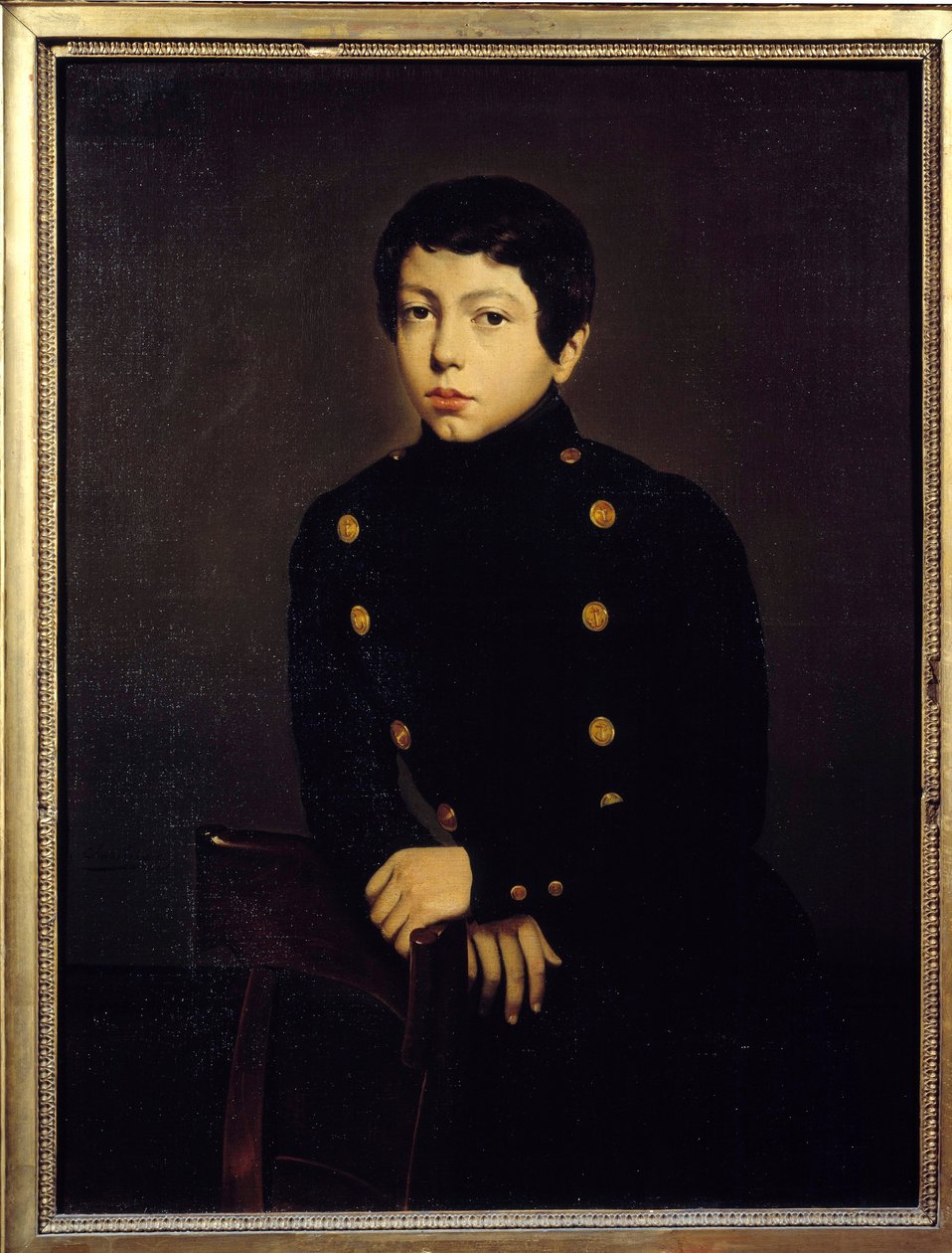 Portræt af Ernest Chasseriau (1823-1870) elev fra Naval School of Brest, bror til kunstneren Maleri af Theodore Chasseriau (1819-1856) 1836 Søn. 0,92x0,73 m af Théodore Chassériau