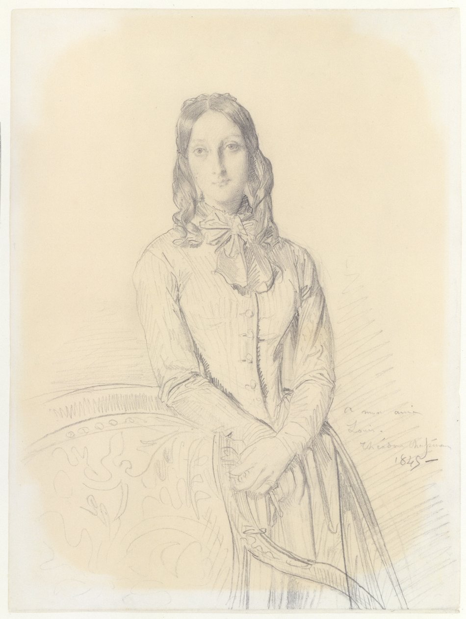 Portræt af Madame Gabrielle Marcotte de Quivières af Théodore Chassériau