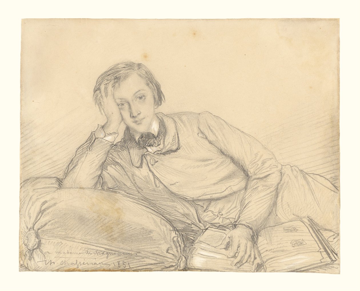 Portræt af Raymond de Magnoncourt af Théodore Chassériau
