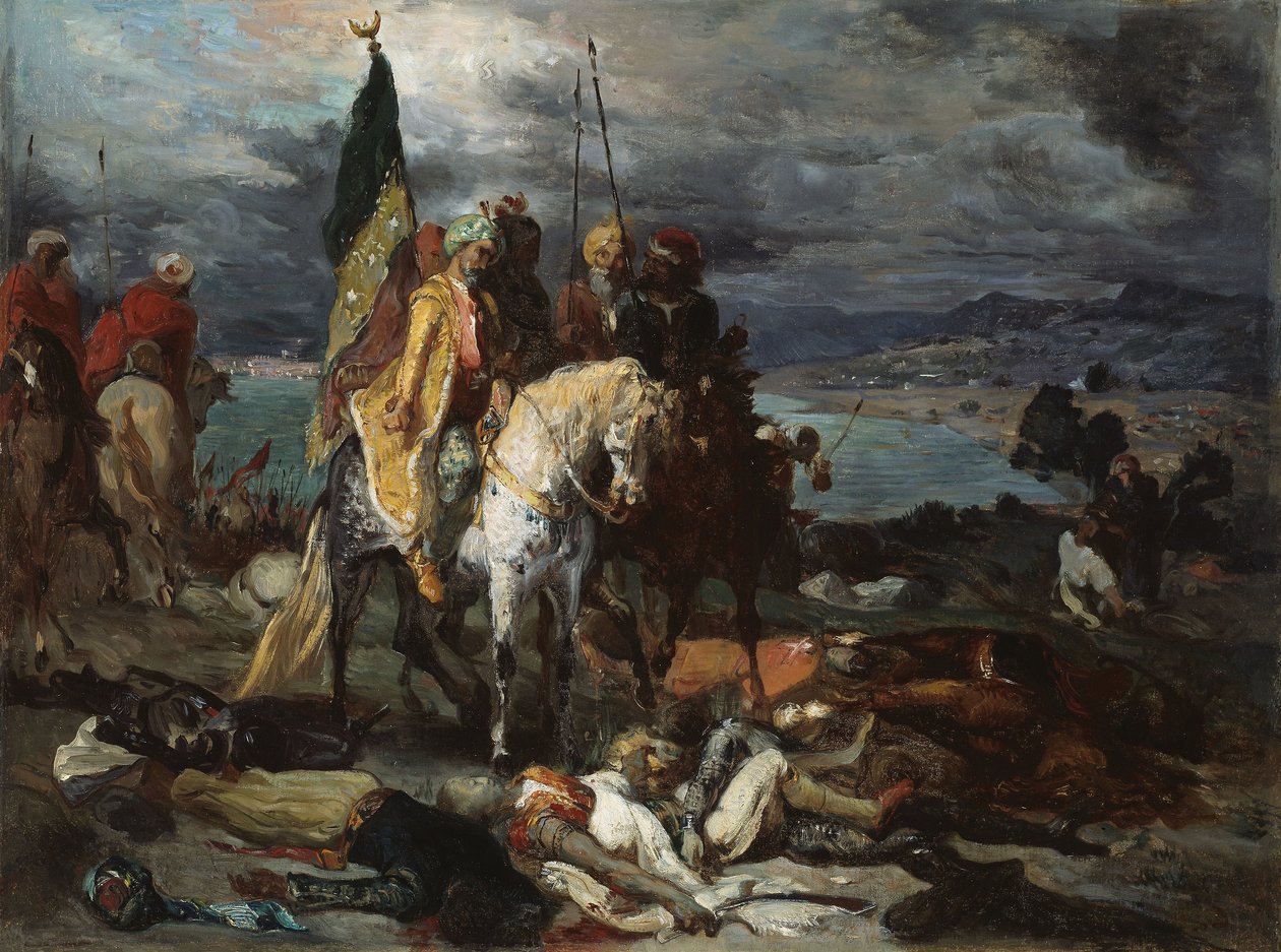 Saracenere og korsfarere af Théodore Chassériau