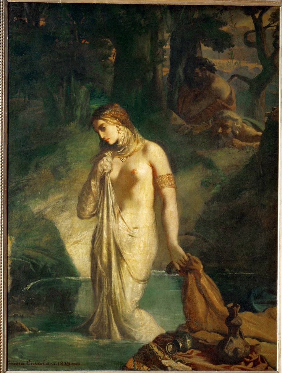 Suzanne au bain - Susanna i sit bad ... af Théodore Chassériau