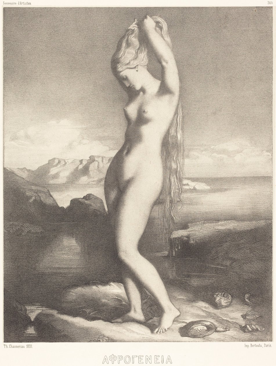 Venus Anadyomene af Théodore Chassériau