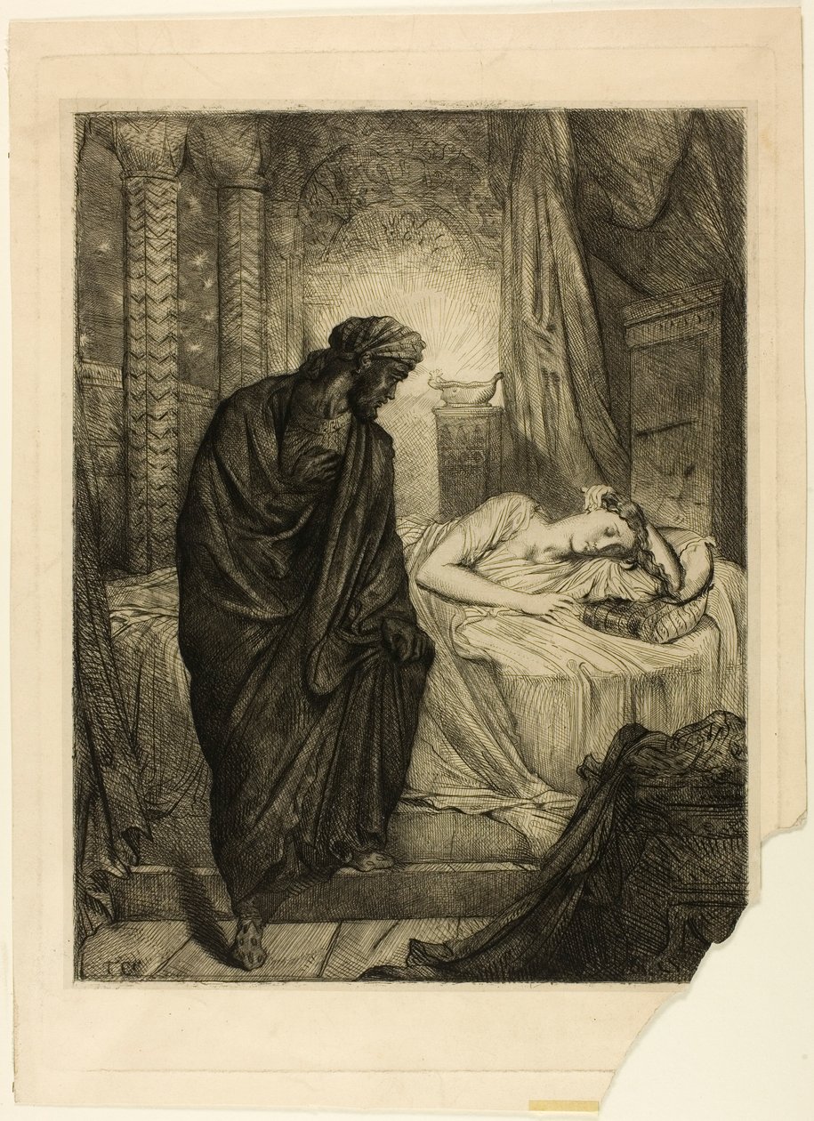 Yet She Must Die, tallerken elleve fra Othello af Théodore Chassériau