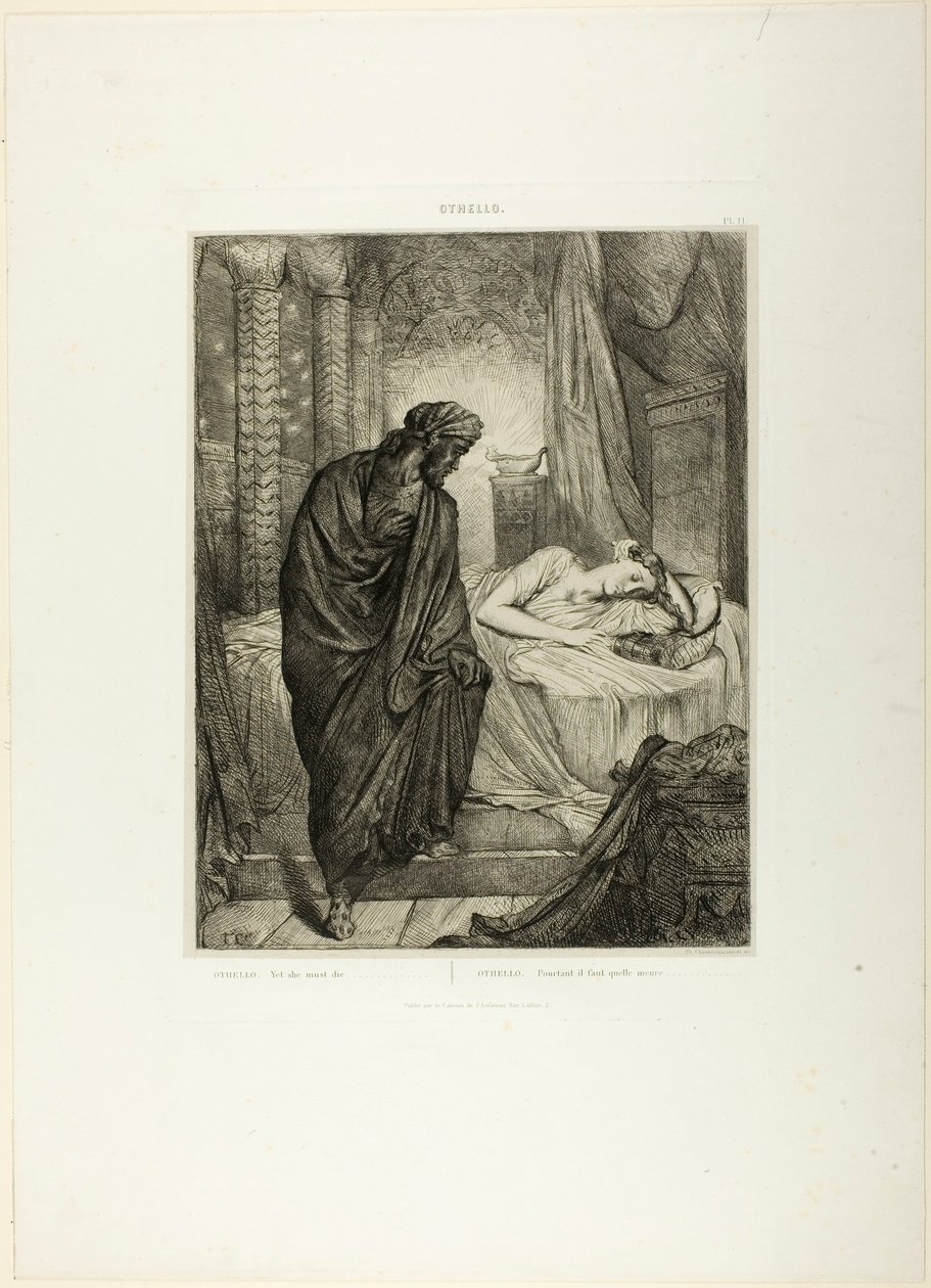 Yet She Must Die, tallerken elleve fra Othello af Théodore Chassériau