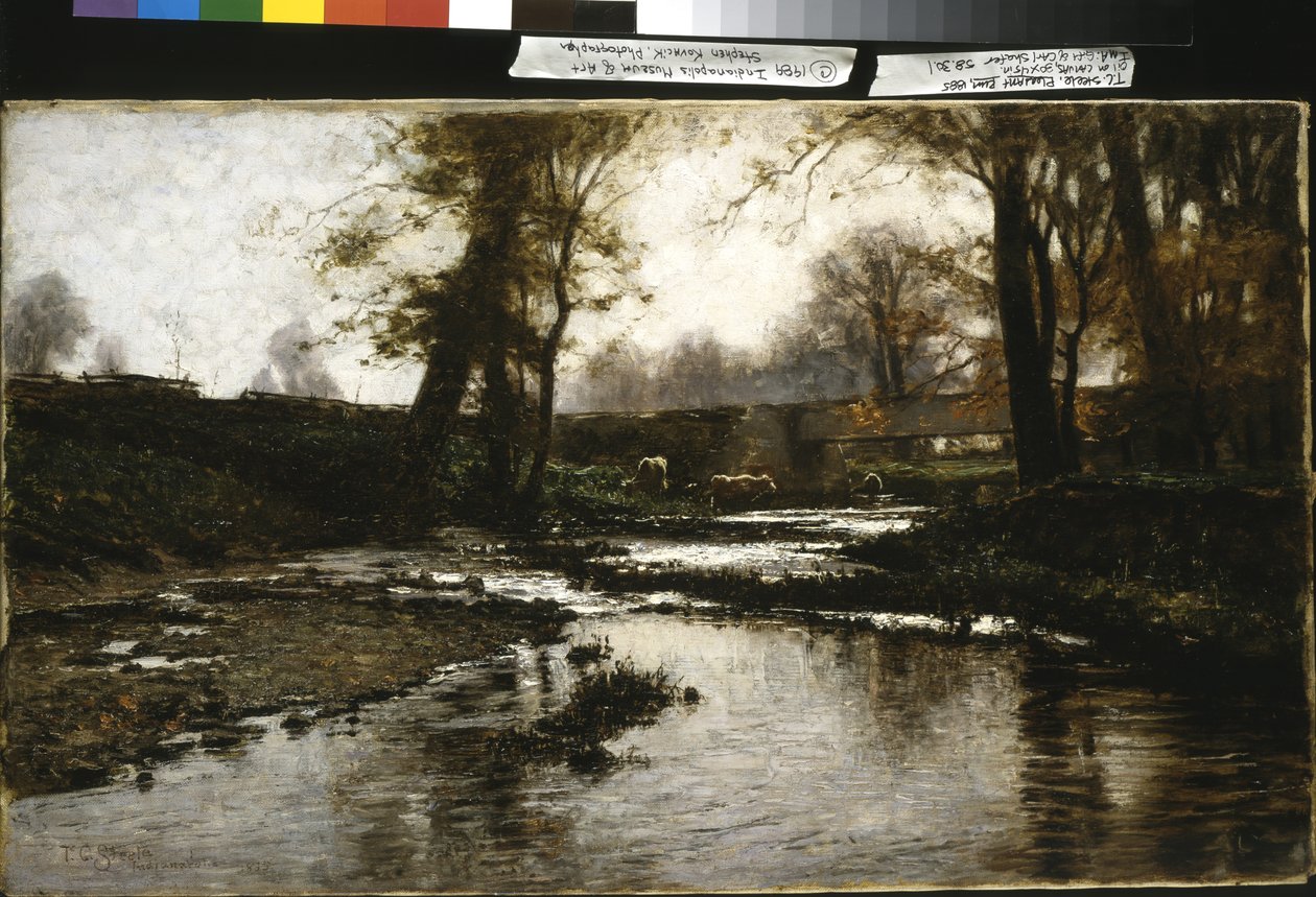 Pleasant Run (olie på lærred) af Theodore Clement Steele