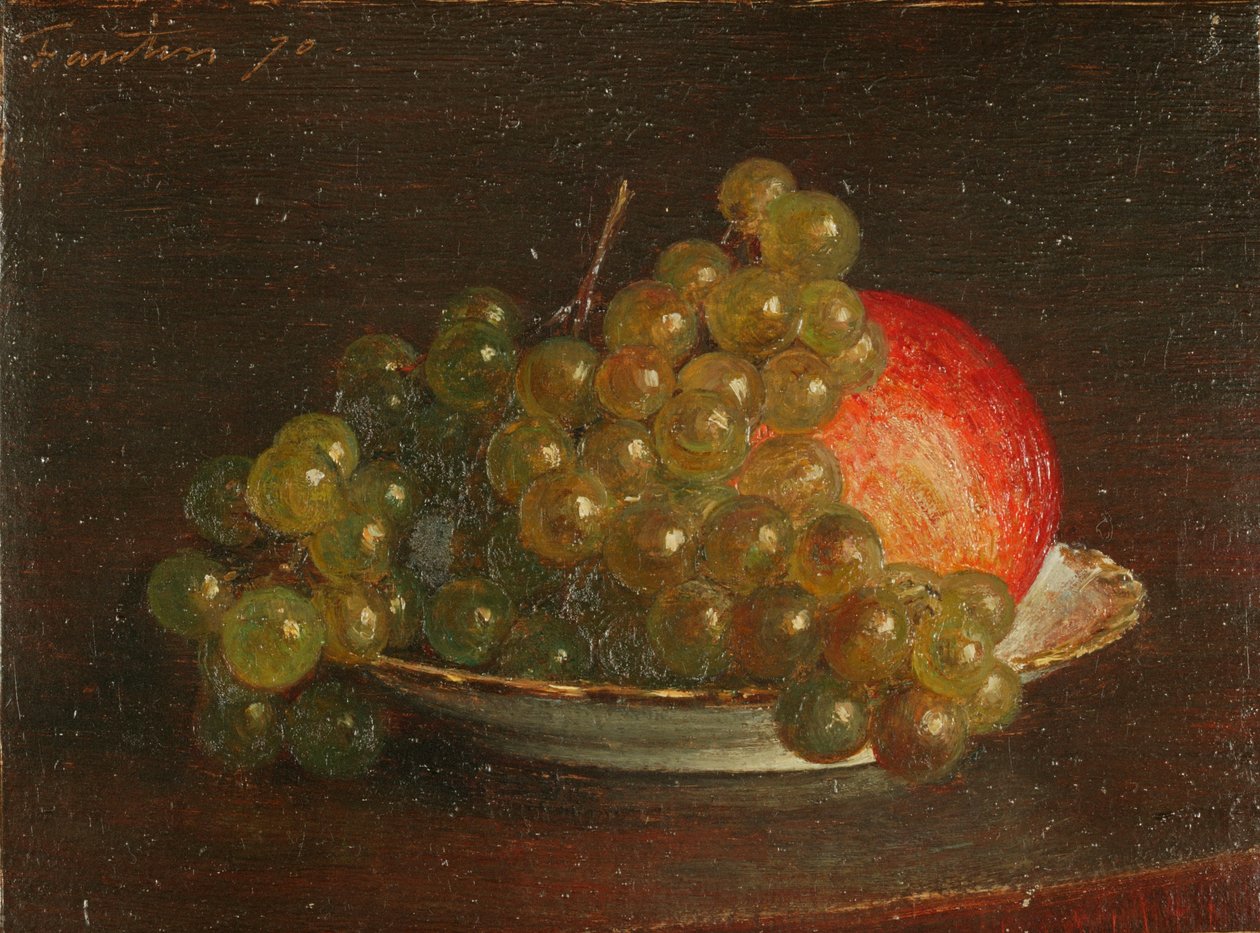 Druer og et æble af Theodore Fantin Latour